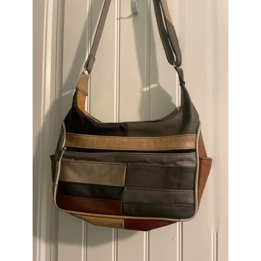 Leather Ladies Purse Multi Color